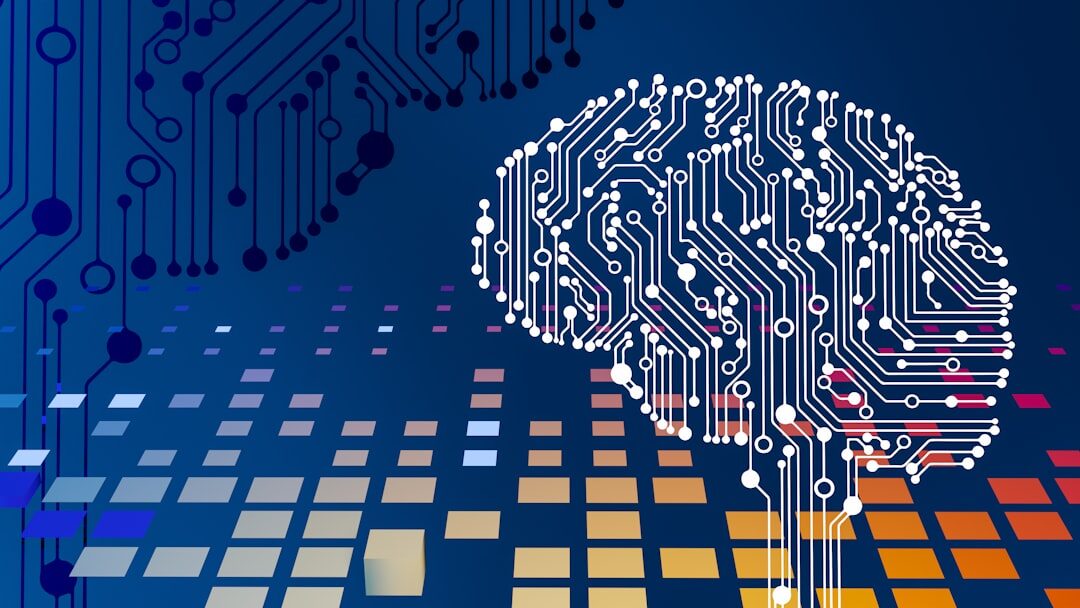 AI digital brain visualization