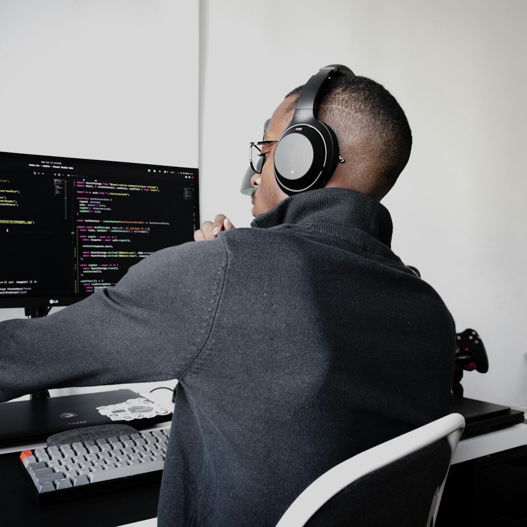 Professional male tech expert